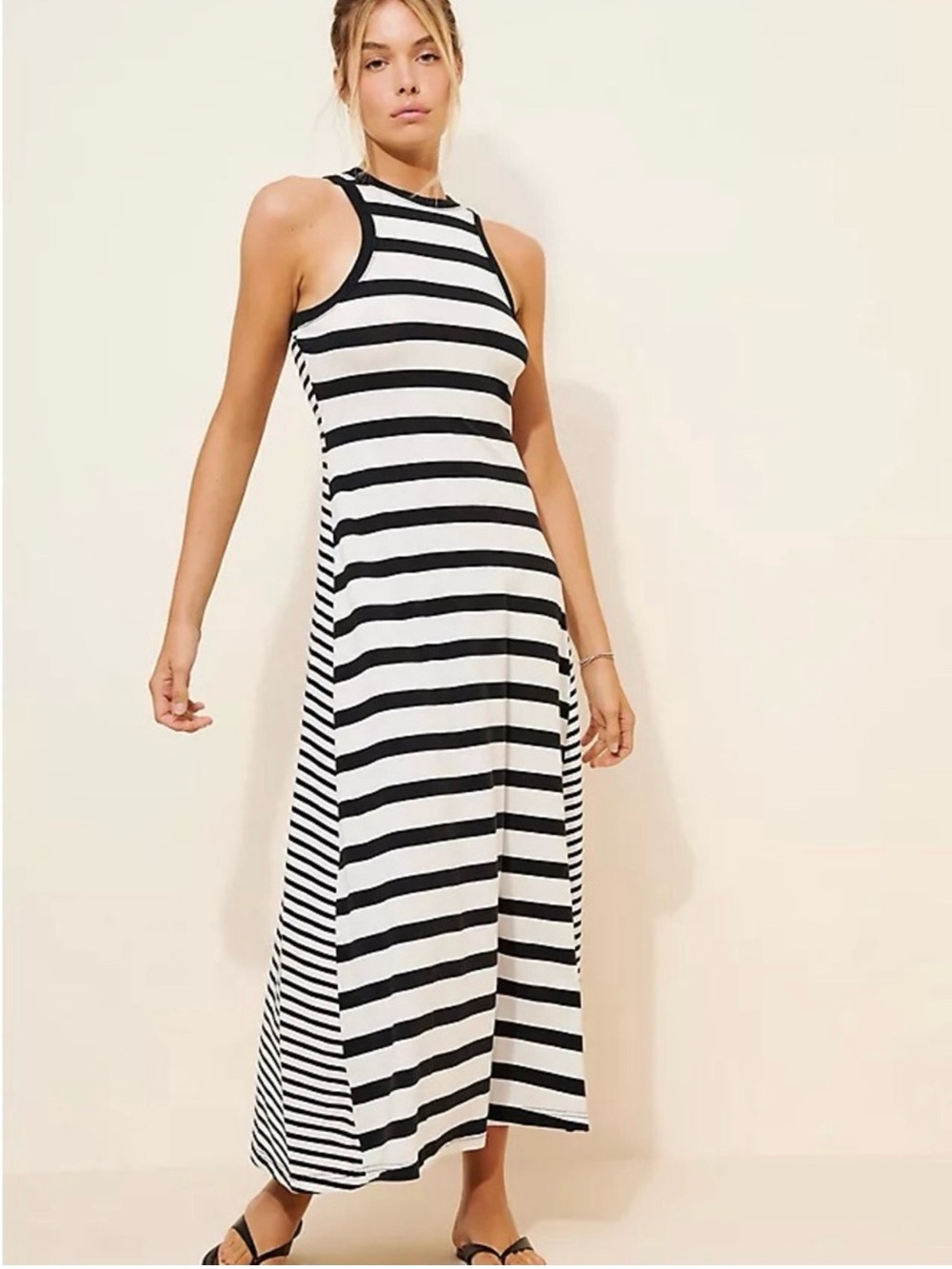 Daily practice - Anthropologie Striped Sleeveless Maxi Dress